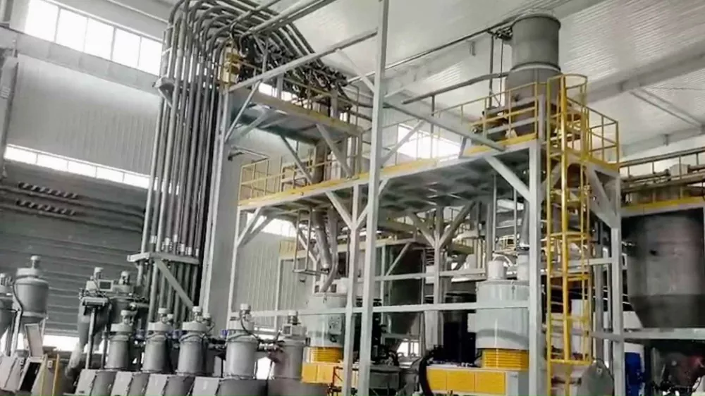 Zentralisiertes Materialzuführsystem